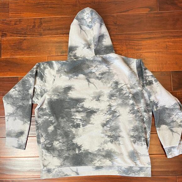 ACDC Hoodie Adult 2XL Tie Gray Dye High Voltage Rock Music Band Angus Young - Picture 2 of 6